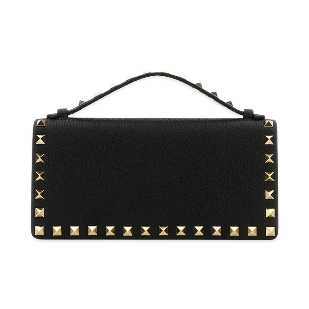 Valentino Women's Leather Rockstud Handbag "Black"