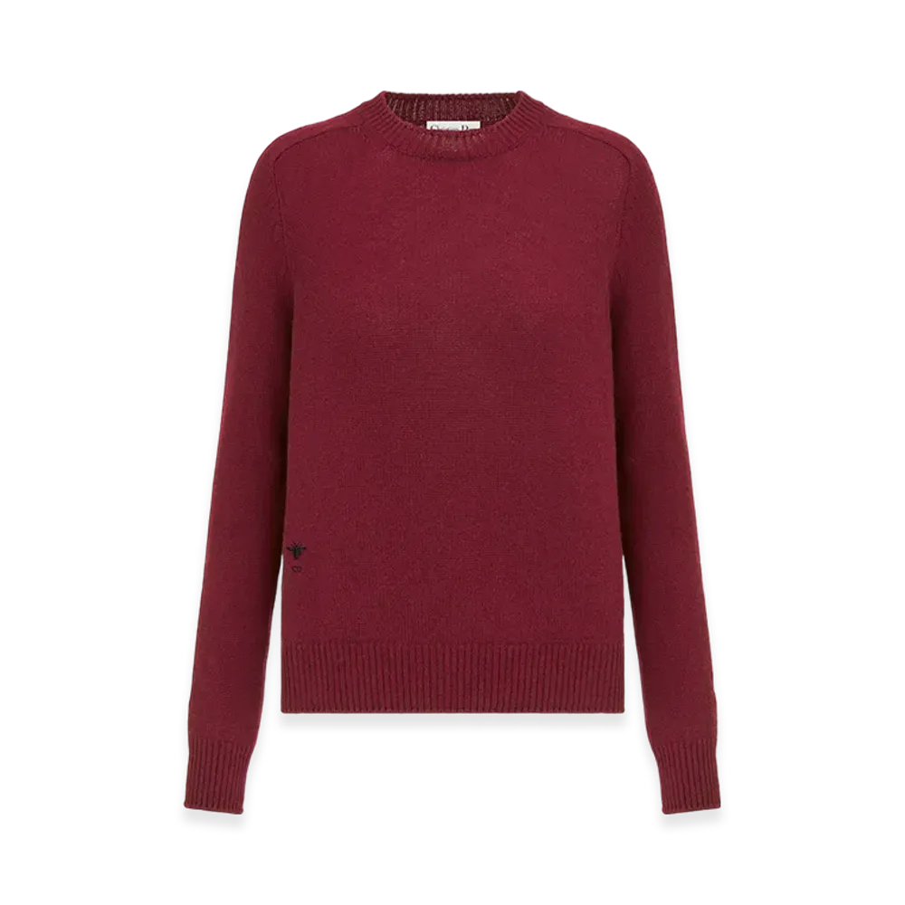Dior Women's Sweater Cashmere Knit "Burgundy"