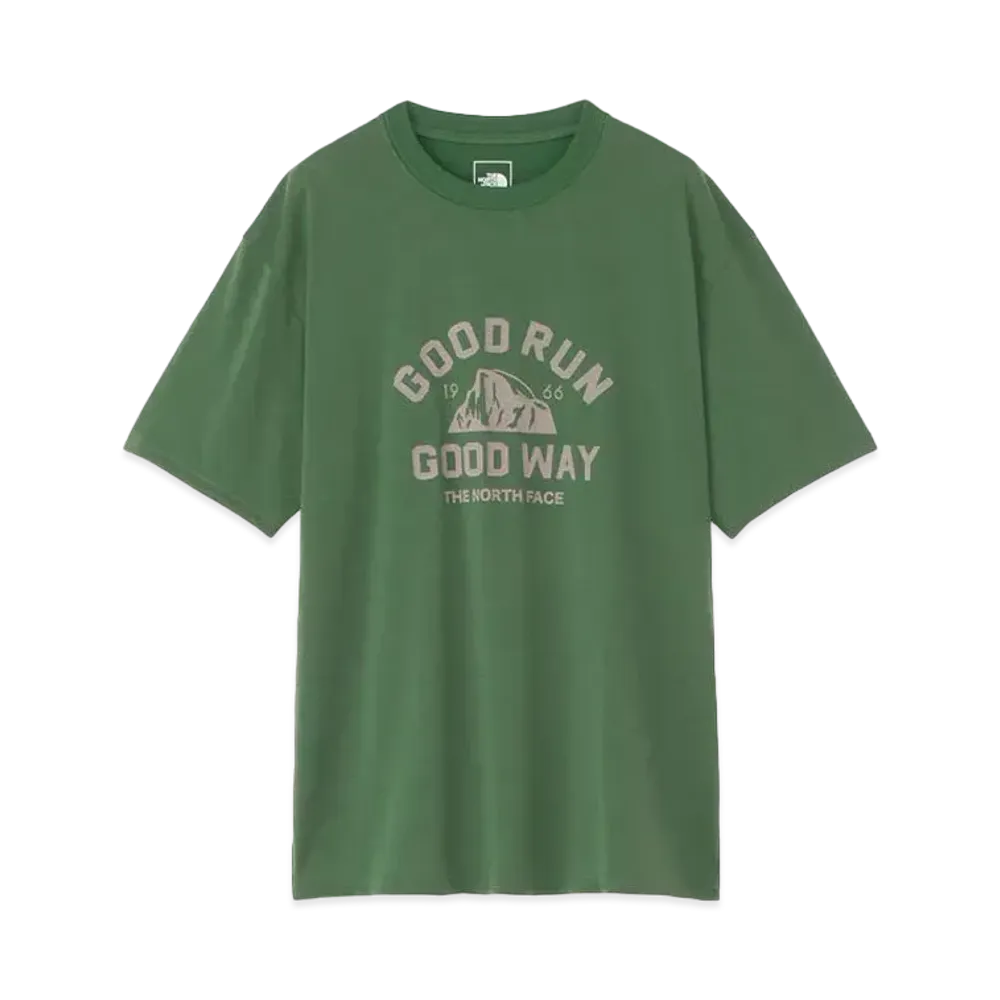 The North Face Short Sleeve Free Run Crew (Unisex) "Pine Needle"