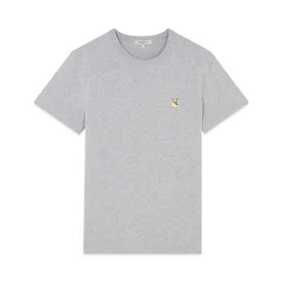 Maison Kitsune Fox Head Patch Classic T-Shirt "Grey Melange"