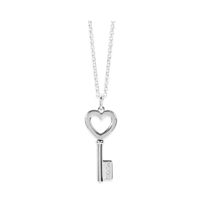 Tiffany & Co. Women's Key Heart Pendant Necklace "Silver"