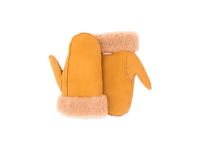 MIU MIU Suede Sheep Skin Gloves "Beige/Camel"