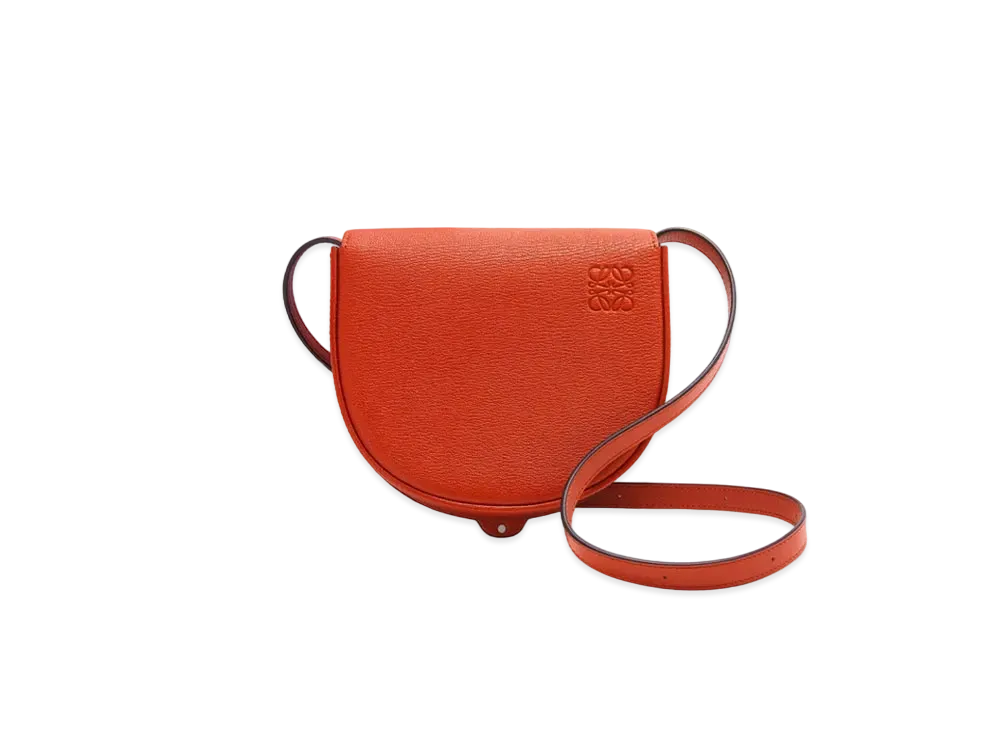 LOEWE Heel Duo Bag In Goatskin "Red Orange"