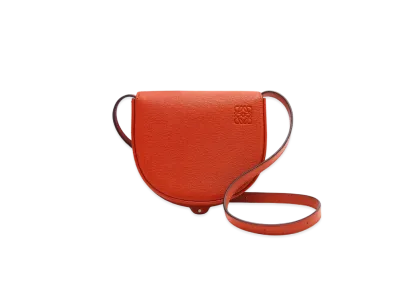 LOEWE Heel Duo Bag In Goatskin "Red Orange"