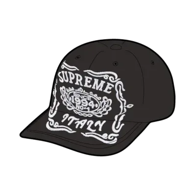 Supreme Italy 6-Panel "Black"