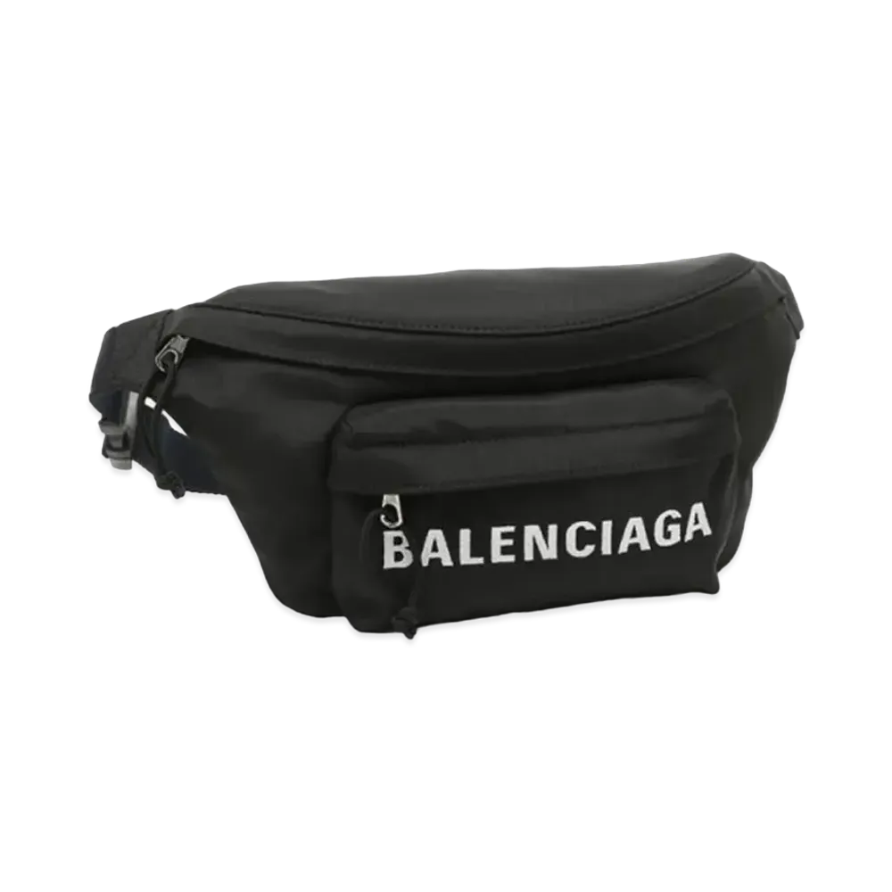 BALENCIAGA Logo Waist Bag "Black"