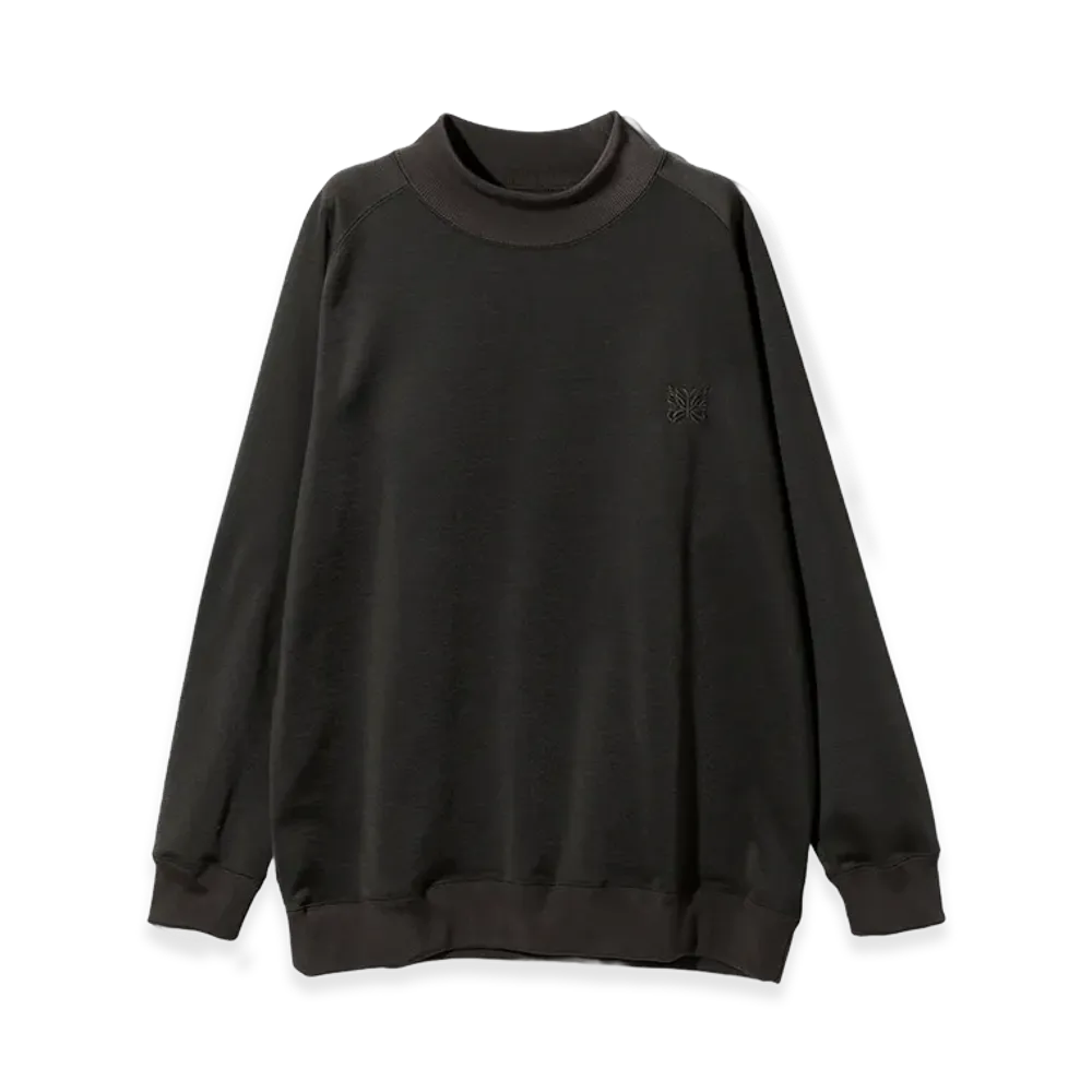 NEEDLES L/S Mock Neck T-Shirt Bright Jersey "Black"