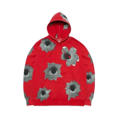 Supreme Nate Lowman Hooded Sweatshirt "Red"