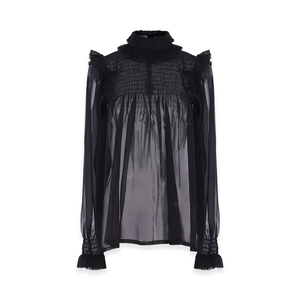 Saint Laurent Women's Shirts "Black"