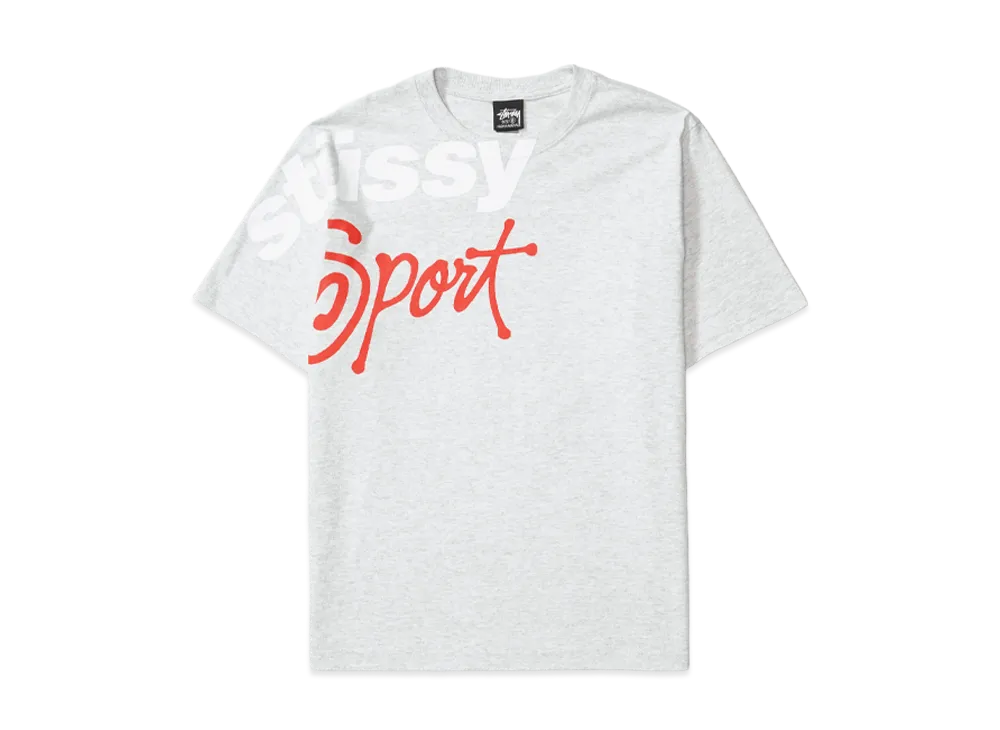 Stussy Sport Stone Washed Tee "Ash Heather"