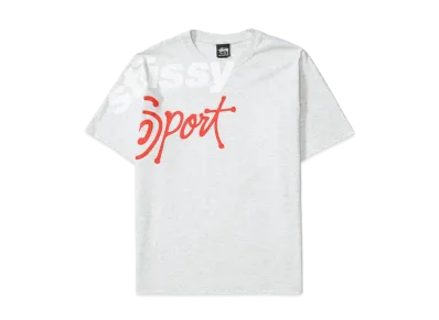 Stussy Sport Stone Washed Tee "Ash Heather"