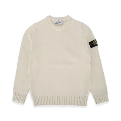 Stone Island Kids Crew Neck "White"