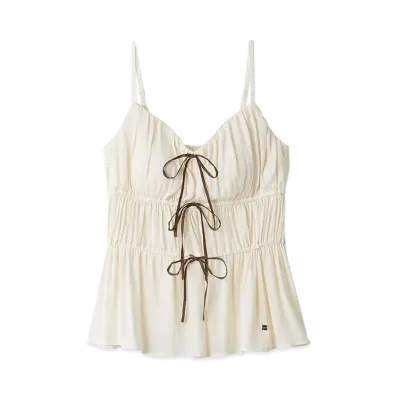 GELATO PIQUE Satin Cup-In Camisole "Off White"