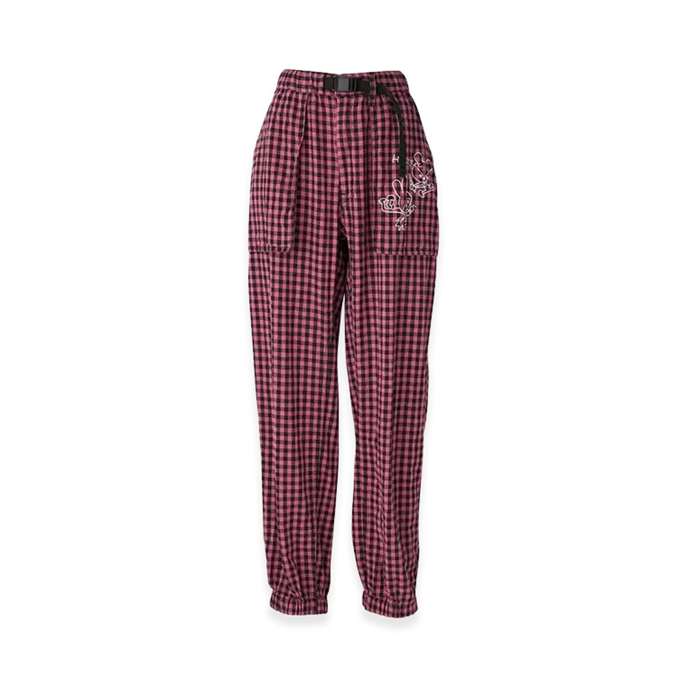 HYSTERIC GLAMOUR Women's Ben & Lucy Gingham Check Work Pants "Pink"
