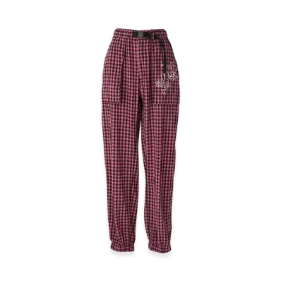 HYSTERIC GLAMOUR Women's Ben & Lucy Gingham Check Work Pants "Pink"