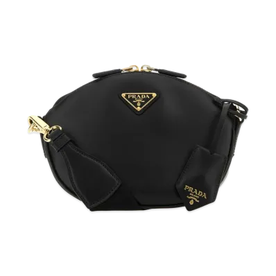 PRADA Women's Leather Crossbody Bag "Black"