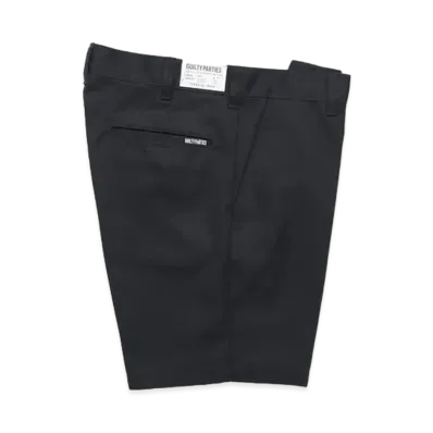 WACKO MARIA GP-104-A-BLANKLINE-ZACK / TWILL SKATE SHORTS "Black"