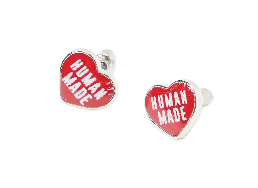 HUMAN MADE Heart Earrings "Red" HM29GD156