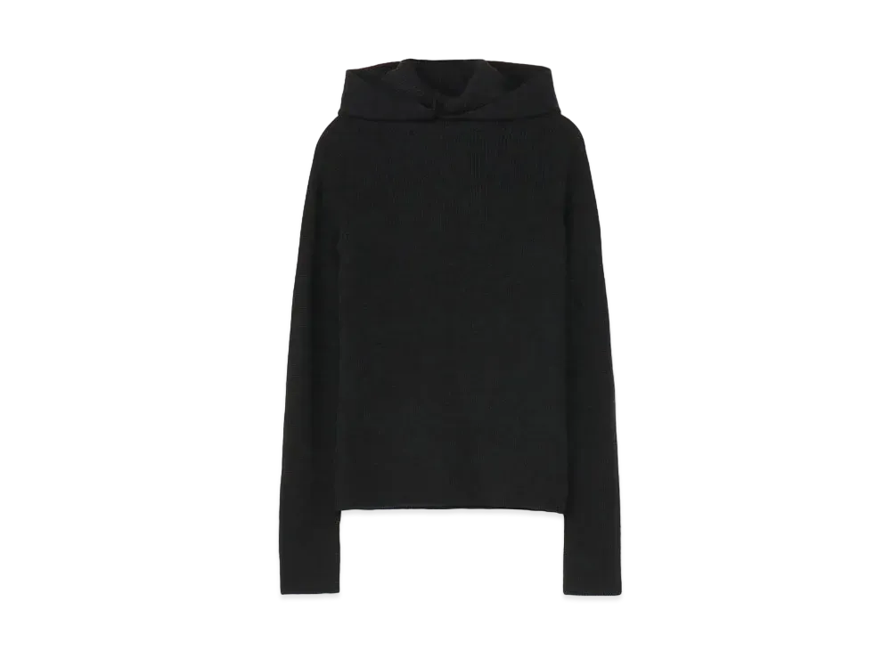 Yohji Yamamoto Y's SINGLE RIDGE SNOOD PULLOVER "Black"