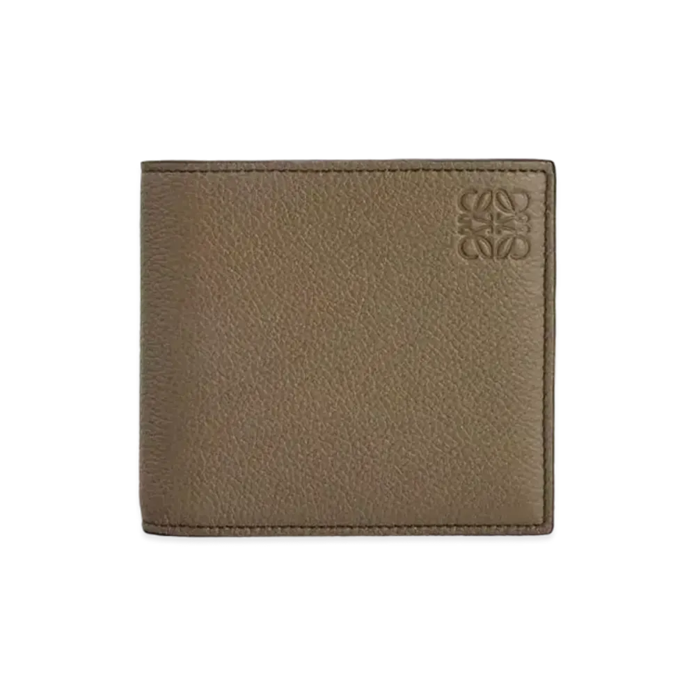 LOEWE Bifold Coin Wallet In Soft Grained Calfskin "Dark Moss"