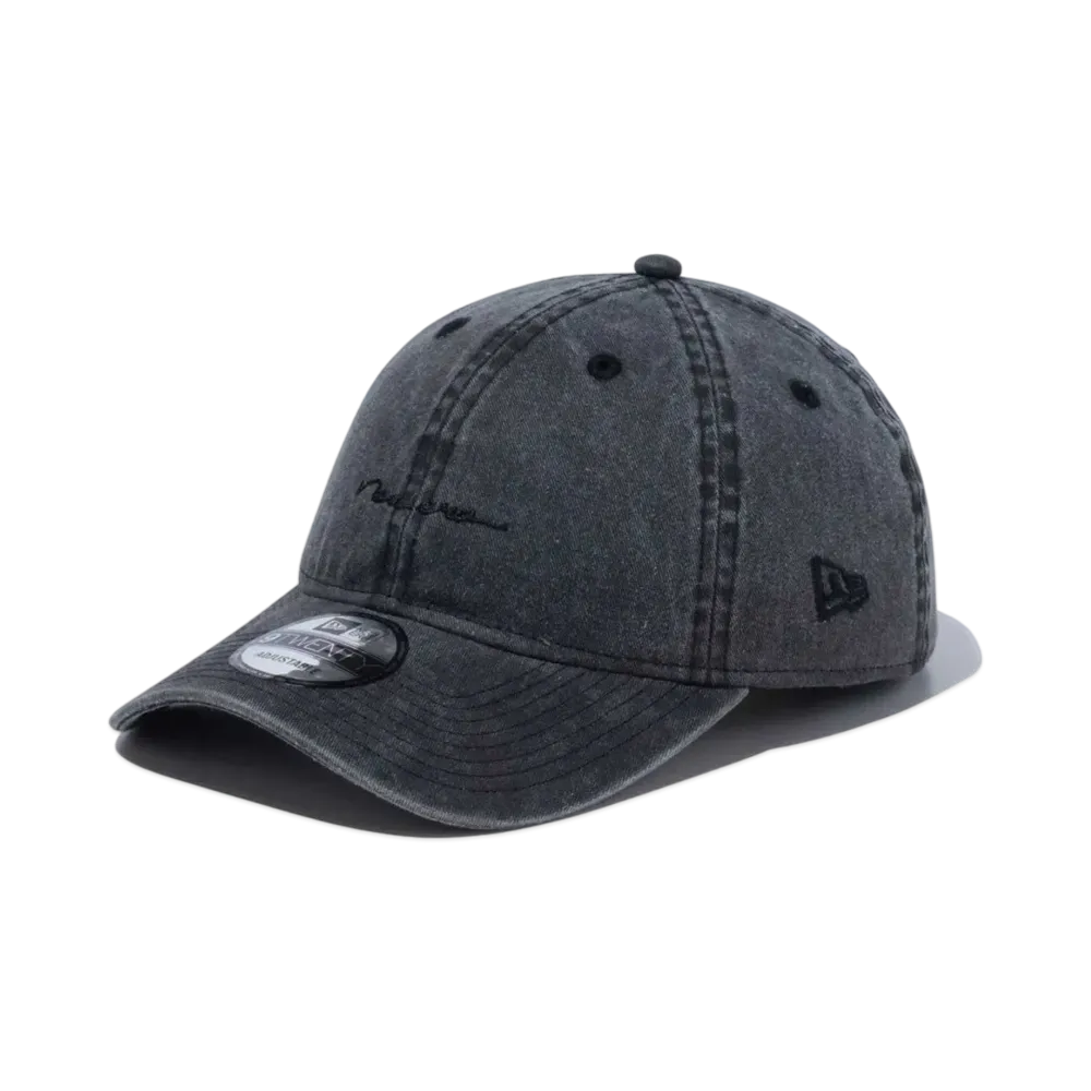 NEW ERA 9Twenty Acid Wash Script Logo "Black"