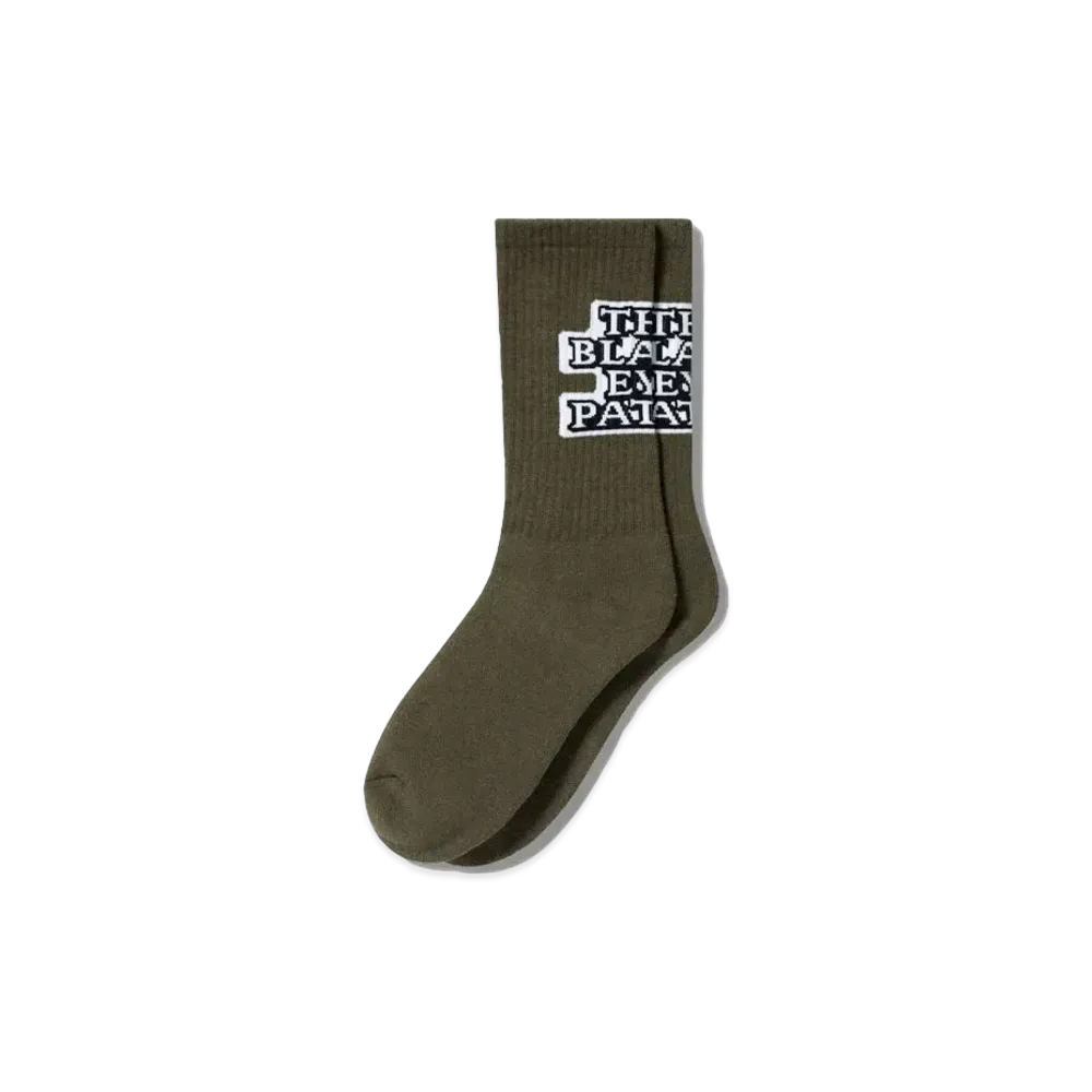 BlackEyePatch OG Label Socks "Olive"