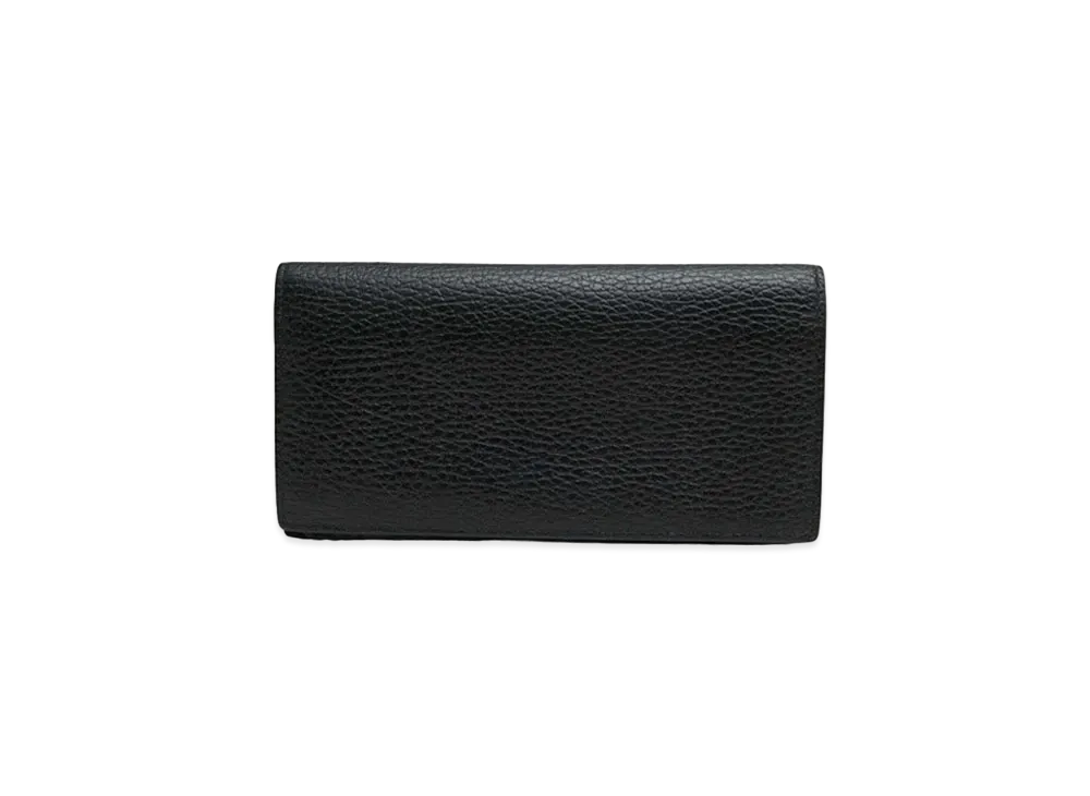 GUCCI Long Bill Holder Leather "Black"