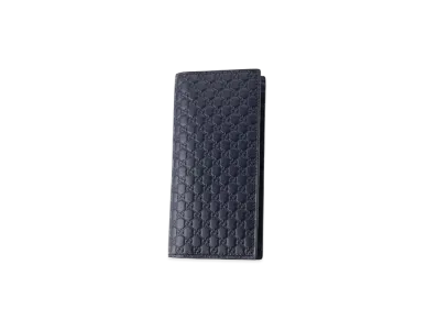 GUCCI Long Bill Holder Micro Guccisima "Navy"