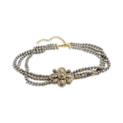 CHANEL Chain Belt Metal, Resin, Glass Pearls & Strass "Gold/Gray/Crystal"