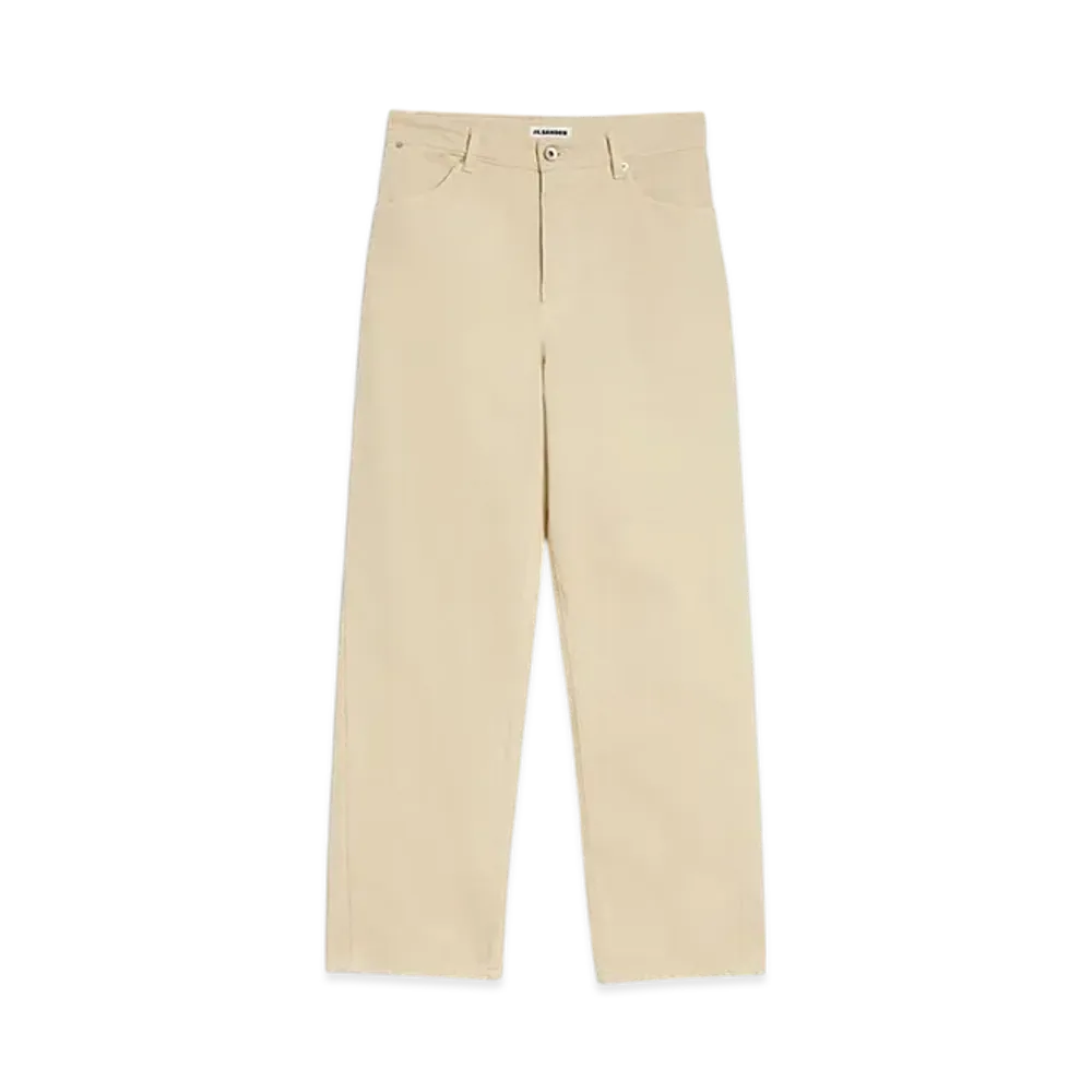 Jil Sander Loose Denim Trousers "Oat"