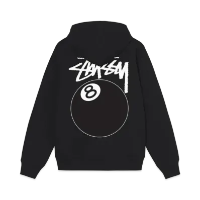 Stussy 8 Ball Zip Hoodie "Black"