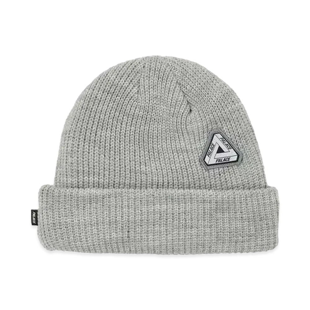 PALACE HEAD TOP BEANIE "Light Grey Marl"