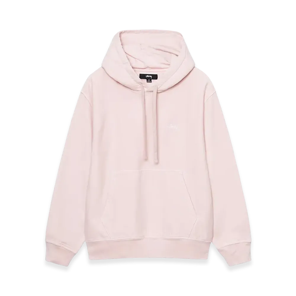 Stussy Stock Logo Hoodie "Light Pink"