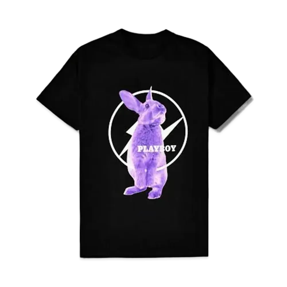 FRAGMENT Meets Playboy Purple Bunny Tee "Black"