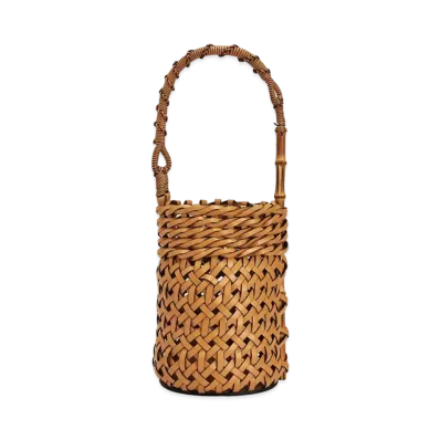 LOEWE Bucket Pin Bag In Calfskin "Light Caramel"