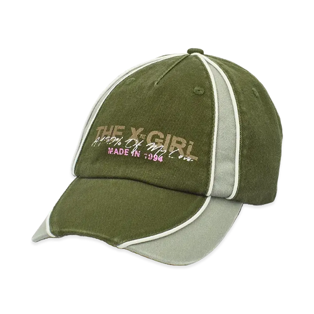 X-Girl Women's Paneled 6Panel Cap "Olive"
