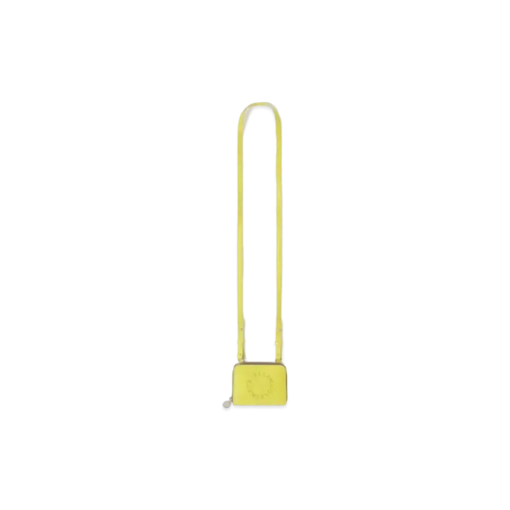 STELLA McCARTNEY Logo Zip Strap Card Holder "Citrus"