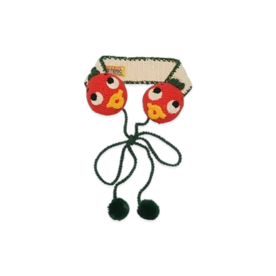 HYSTERIC GLAMOUR Hand-Knitted Earmuffs "White"