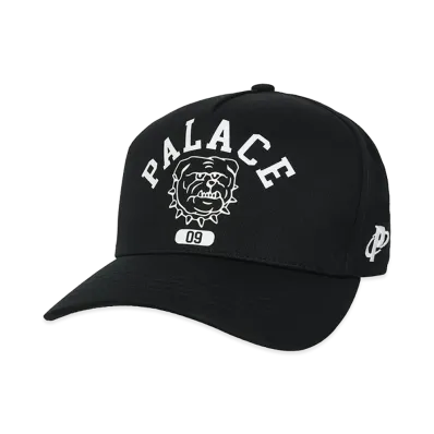 PALACE Bulldog P Frame 5 Panel Snapback "Black"