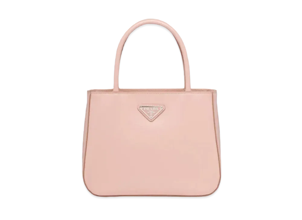 PRADA Brushed Leather Handbag "Orchid Pink"