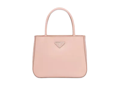 PRADA Brushed Leather Handbag "Orchid Pink"