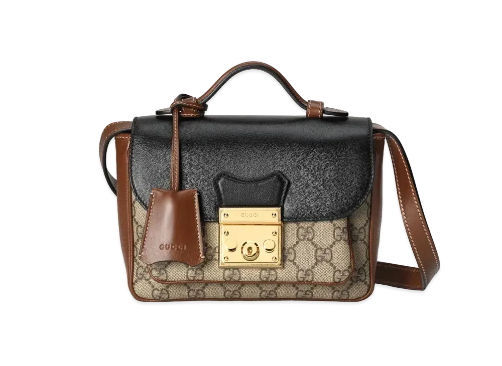 GUCCI Padlock Mini Bag "GG Supreme Canvas"