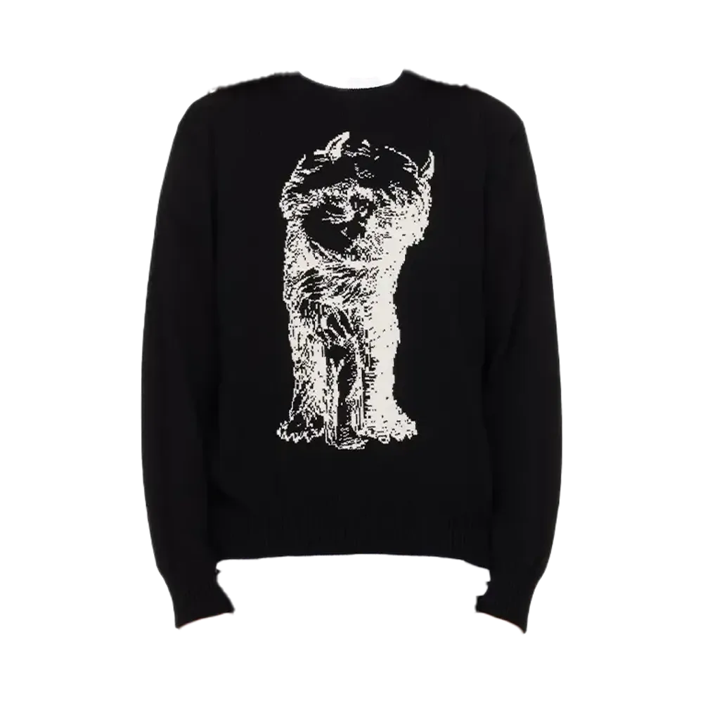 sacai Where The Wild Things Are' Wool Sweater "Black"