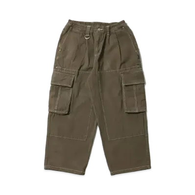 MFC STORE x SOSHI NET 「Dobon」 Cargo Pants "Acid Olive"