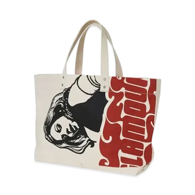 HYSTERIC GLAMOUR Vixen Girl Tote Bag "White"