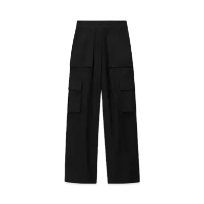 Alexander Wang Logo Waistband Cargo Rave Pants "Black"