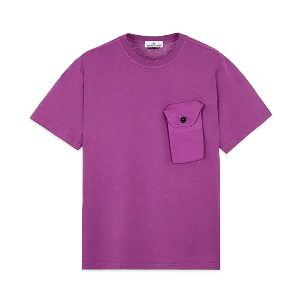 Stone Island 20144 20/1 COTTON JERSEY_LOOSE FIT "Magenta"
