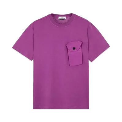 Stone Island 20144 20/1 COTTON JERSEY_LOOSE FIT "Magenta"