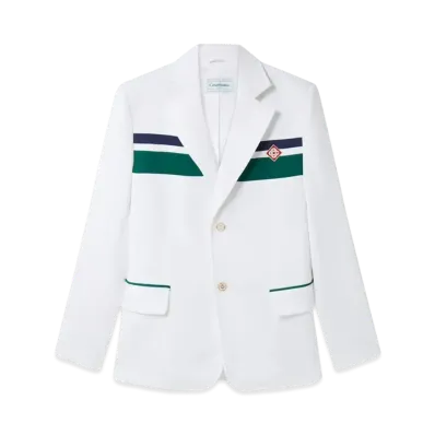 Casablanca Tricot Sports Jacket "White"