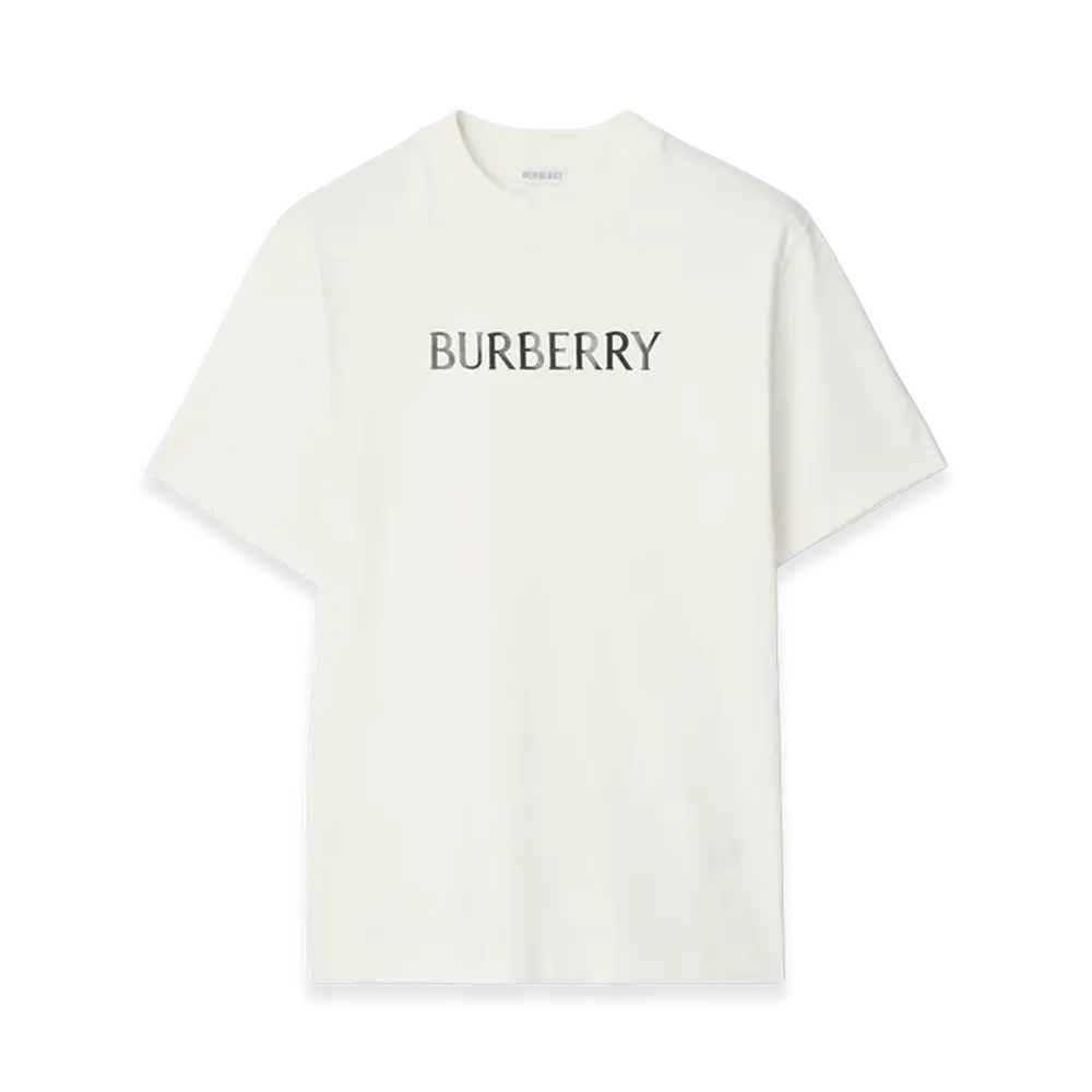 Burberry Logo Cotton Tee "Chalk White"